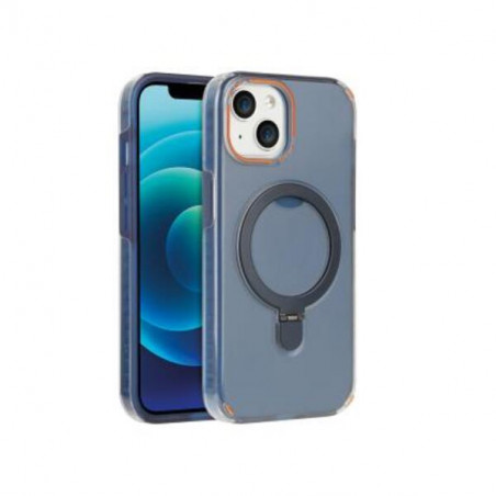 Coque Metal Ring iPhone 15 Pro Max (Bleu)