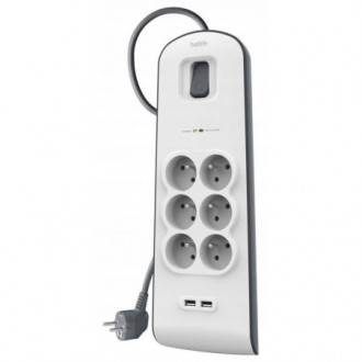 multiprise parafoudre 6 prises secteur 2 prises USB