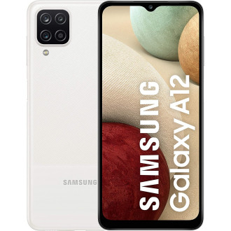 Smartphone Samsung Galaxy A12 Duos 64Go Blanc