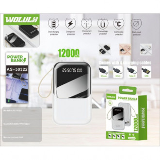 WOLULU AS-50322 Powerbank 12000mAh