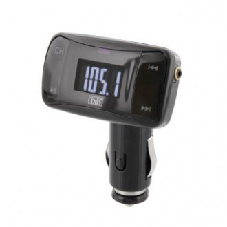 Transmetteur INCAR audio FM - Aux 3,5mm Noir