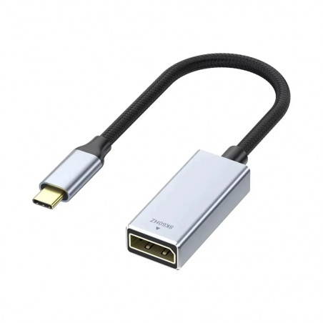 Câble USB-C Mâle vers DisplayPort Femelle 4K/8K (144Hz/60Hz) 0,25m