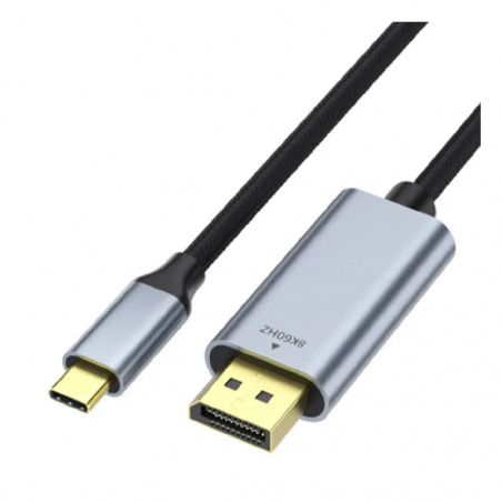 Câble USB-C Mâle vers DisplayPort Mâle 4K/8K (144Hz/60Hz) 1m