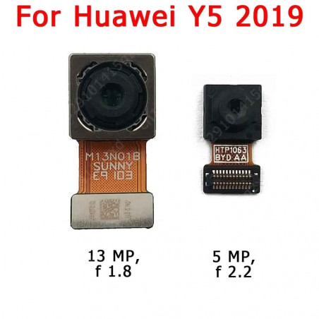 Caméras Originales (Avant + Arrière) Huawei Y5 2019 - Reconditionnées