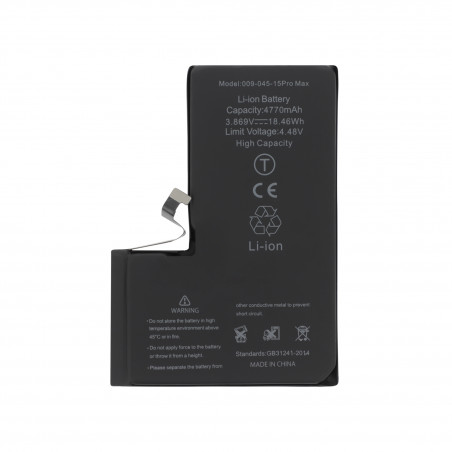 Batterie Haute Capacité Compatible avec iPhone 15 Pro