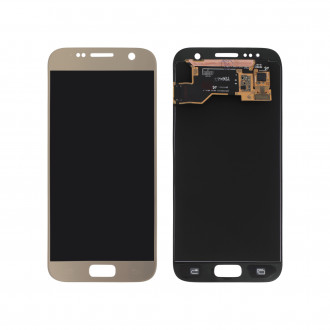 Ecran LCD Compatible avec Samsung S7 (G930F) Gold -...