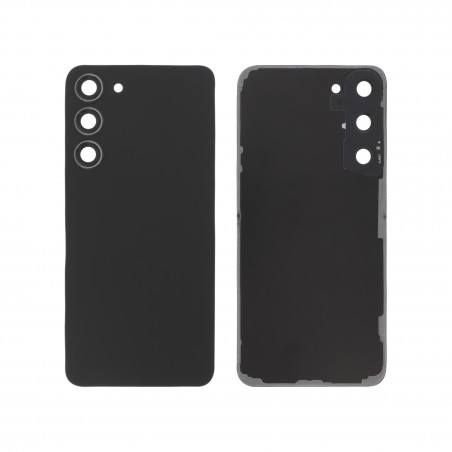 Vitre Arrière PREMIUM + Lentilles Caméra Pour Samsung Galaxy S23 Plus - Noir