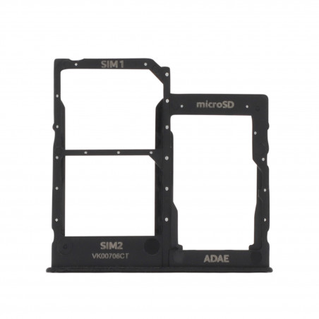 Tiroir Carte SIM + Micro SD - Samsung Galaxy A41 (A415F) - Noir - Original Reconditionné