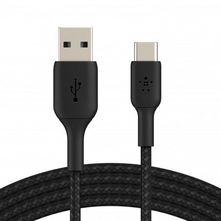 Câble BELKIN BoostCharge USB-A vers USB-C Tressé (2m)