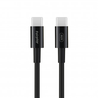 Câble FAIRPLAY USB-C vers USB-C (2m) - Charge Rapide 60W
