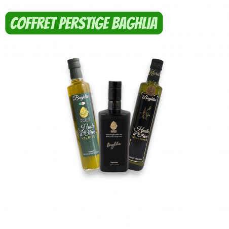 Coffret Prestige de 6 Bouteilles d'Huile d'Olive Baghlia : Le Trésor des Montagnes d'Algérie
