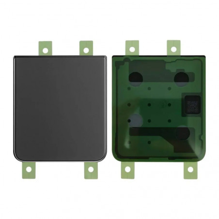 Vitre Arrière Basse Samsung Galaxy Z Flip 4 F721 Graphite Cache Batterie Inférieur Original Pulled Officiel SM-F721B