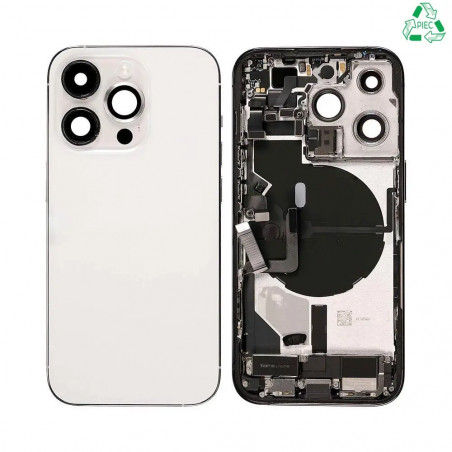 Châssis Principal + Vitre Arrière Pulled Apple iPhone 14 Pro - Argent - Grade AB