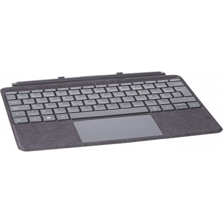 Clavier Microsoft Surface Go Signature Type Cover | Finition Alcantara Premium | Gris Platine