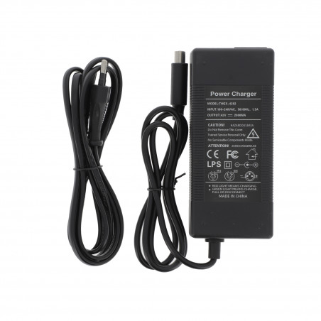 Chargeur de Trottinette pour Xiaomi & Ninebot | 42V 2A | Compatible Mi Scooter M365, Pro, Pro 2, 1S & Ninebot ES1/ES2/ES4