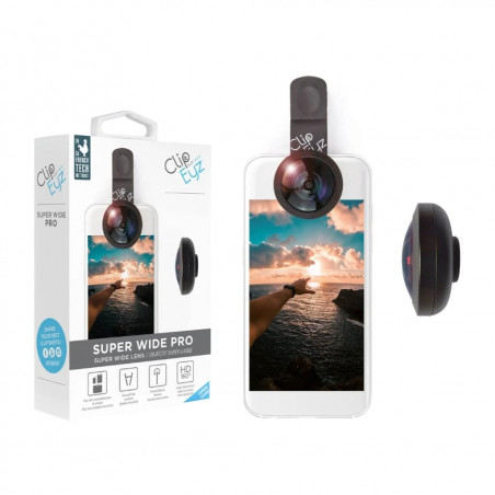 Objectif Super Wide Pro Clipeyz pour Smartphone - Grand Angle - Accessoire Photo & Vidéo