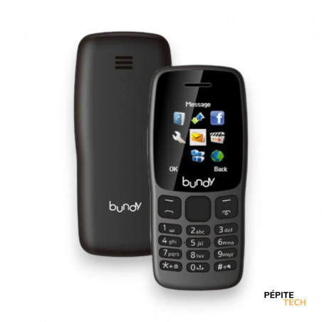 Bundy Mobile Essential B103 Noir | 1.8" | FM Radio | Double SIM | 4G LTE