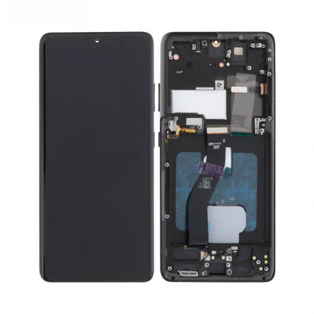 Ecran OLED avec Châssis Samsung Galaxy S21 Ultra 5G G998 - Noir
