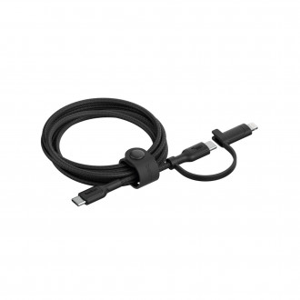 Câble BELKIN Tressé BoostCharge 2 en 1 USB-C vers USB-C...