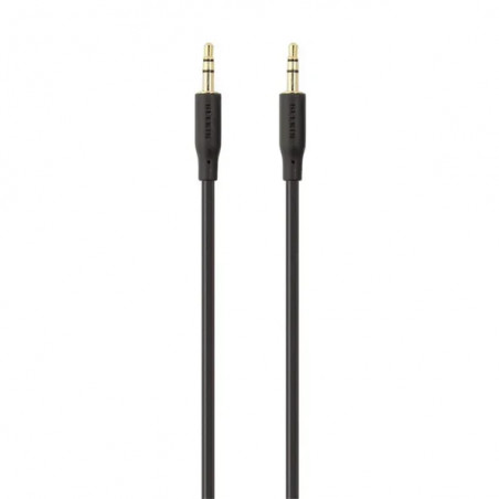 Câble Audio Jack 3,5 mm Belkin Mâle/Mâle (2 m) - Connecteurs Plaqués Or