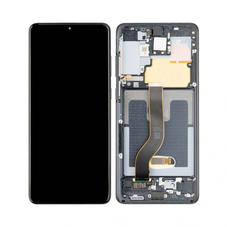 Ecran Tactile Oled avec Châssis Samsung Galaxy S20 Plus G985/Galaxy S20 Plus 5G G986 (120Hz) Noir