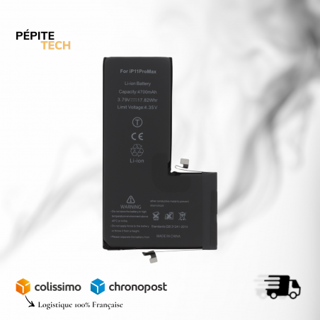 Batterie Haute Capacité pour iPhone 11 Pro Max (Technologie Ti)