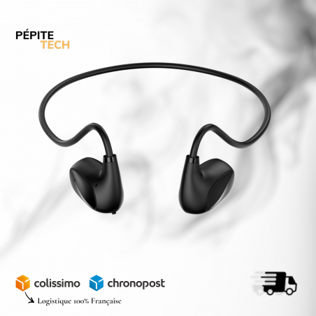 Casque Bluetooth Tour de Nuque DEVIA Lite1 Air (EM204) Noir - Écouteurs Open Ear Sans Fil
