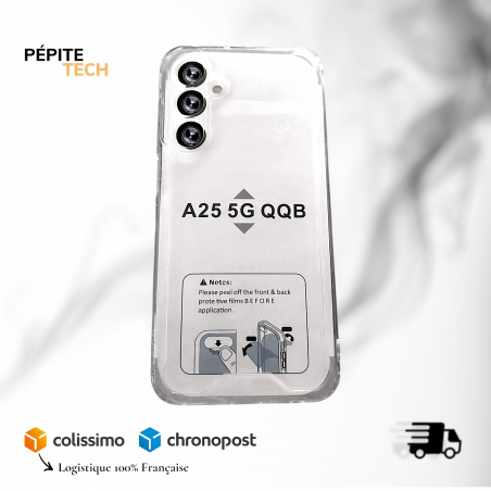 Coque de Protection Transparente Renforcée pour Samsung Galaxy A25 5G