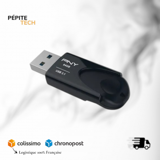 Cle USB - PNY - Attache 4 - 3.1 1To USB 3.1 Gen 1 Noir