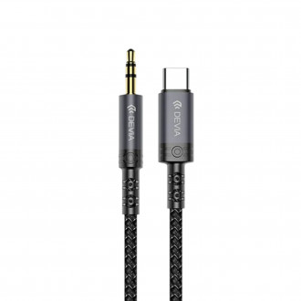 DEVIA Câble USB-C Vers Jack 3,5mm 1m (Noir)