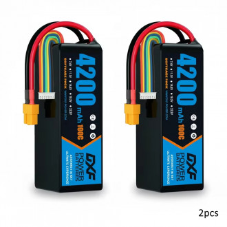 Batterie LiPo - DXF - 2x LiPo 6S 22,2V 4200mAh - Haute...