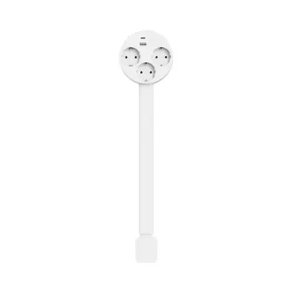 Multiprise - Rallonge Télescopique - 3 Prises, USB-A et...